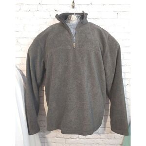 Footlocker Men's Size XL Grey 1/4 Zip Fleece Sweatshirt.